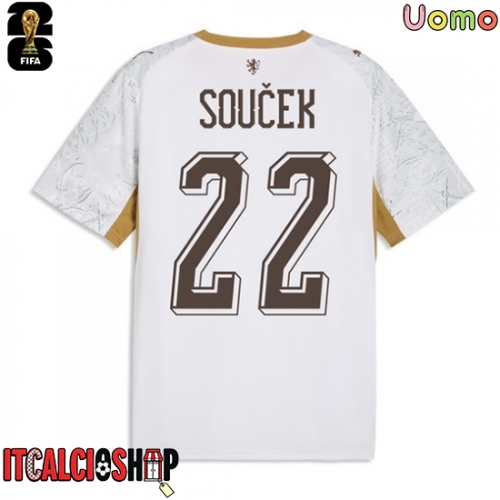 Repubblica Ceca Tomas Soucek #22 Seconda Maglia Mondiali 2026 Manica Corta